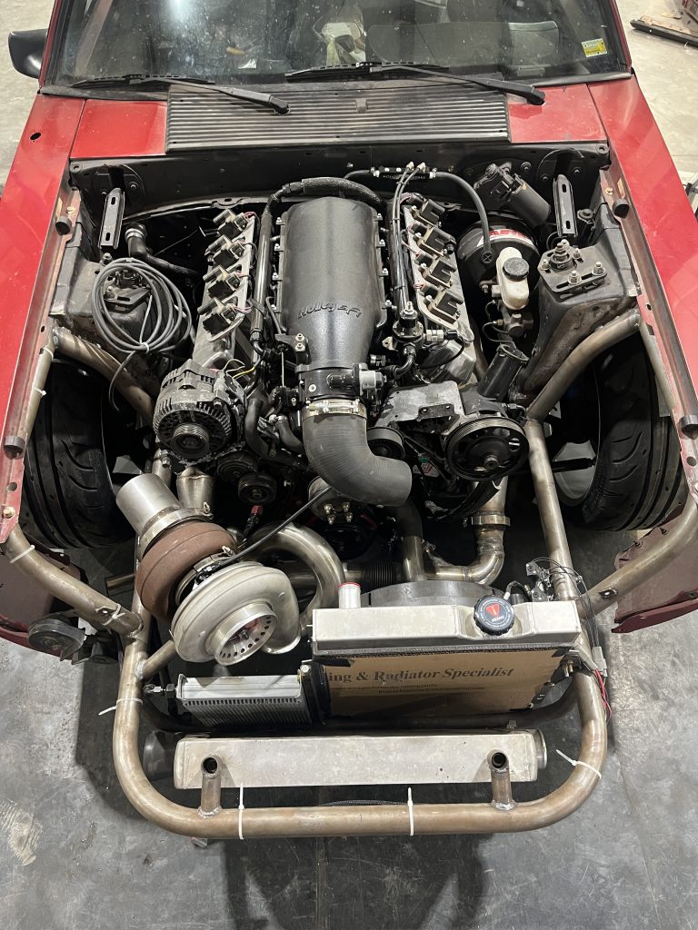 Mustang Project Engine Top View